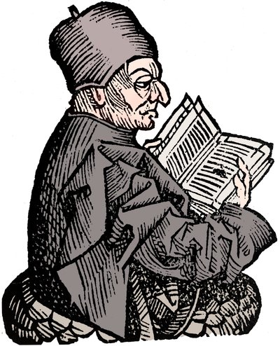 De eerbiedwaardige Beda c673-735, Angelsaksische theoloog, geleerde en historicus, 1493 door Unbekannt