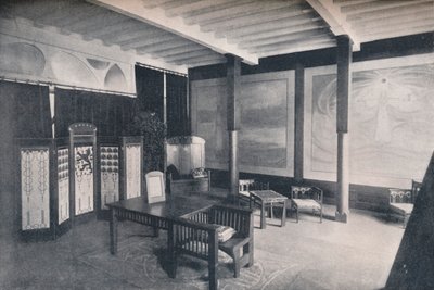 De vestibule van de Nederlandse sectie op de tentoonstelling van Turijn, 1902 door Unbekannt