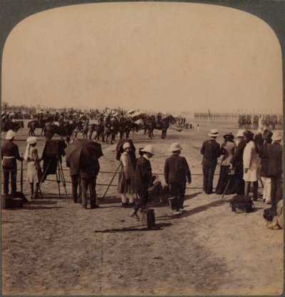 De onderkoning Lord Curzon en Lord Kitchener bij de Grote Durbar Review, Delhi, India, 1903 door Unbekannt