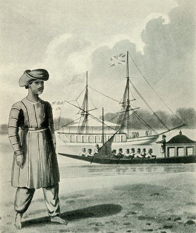De vloot en de roeiers van de onderkoning, 1813, 1925 door Unbekannt