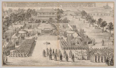 Het Overwinningsbanket: uit Gevechtsscènes van het Neerslaan van Opstanden door Unbekannt