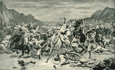 De Overwinning van Kandahar Cavalerie Achtervolging naar de Arghandab Rivier, 1901 door Unbekannt