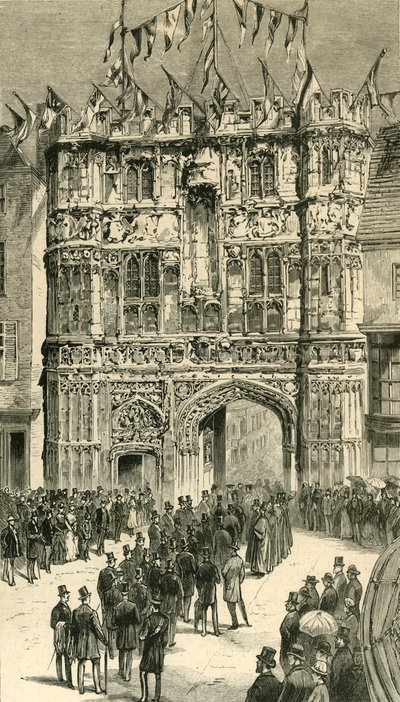 De Bezoekers Worden Voorstellen Aan De Decaan: Koloniale en Indiase Bezoekers in Canterbury, 1886 door Unbekannt
