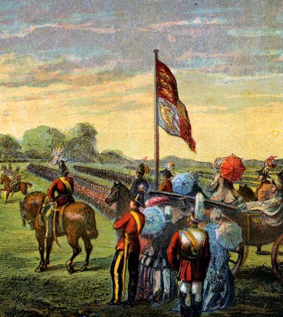 De vrijwilligersparade, c1850s door Unbekannt
