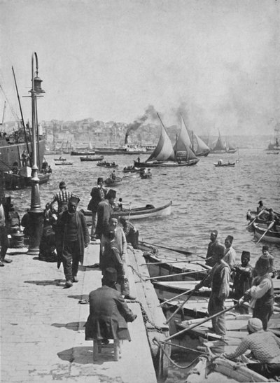 De waterkant van Stamboul, met Pera in de verte door Unbekannt