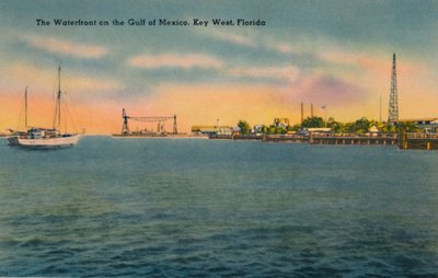 De Waterkant aan de Golf van Mexico, Key West, Florida, ca. 1940s door Unbekannt