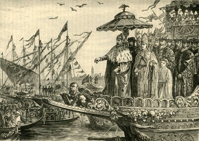 Het huwelijk van de Adriatische Zee, ca. 991-1009 door Unbekannt