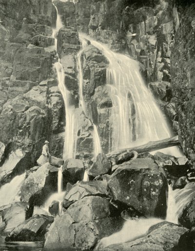 De Wellington Watervallen, Mount Wellington, 1901 door Unbekannt