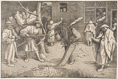 De wilde man of de maskerade van Orson en Valentine, 1566 door Unbekannt
