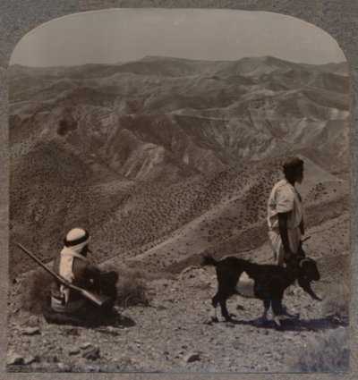 De wildernis van Judea en de plaats van de zondebok, c1900 door Unbekannt