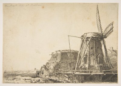 De Windmolen omgekeerde kopie door Unbekannt