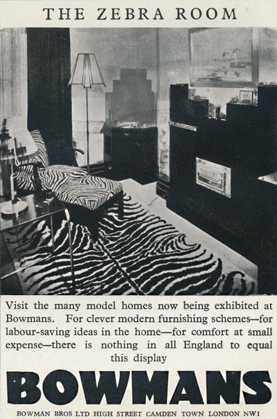 De Zebra Kamer - Bowmans, 1933 door Unbekannt