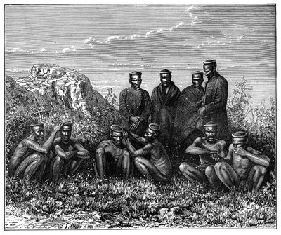 De Zulu, Zuid-Afrika, c1890 door Unbekannt