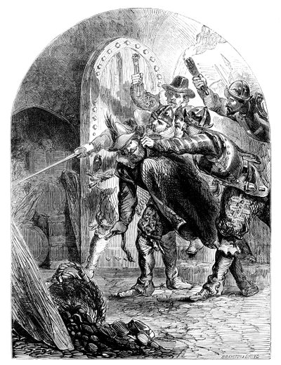 De arrestatie van Guy Fawkes door Unbekannt