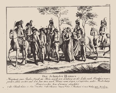 De arrestatie van Schinderhannes, 1802 door Unbekannt