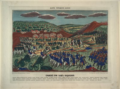 De slag bij Bash-Kadiklar, 1854 door Unbekannt