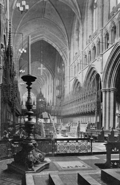Het koor, Chester Kathedraal, Cheshire, 1924-1926 door Unbekannt