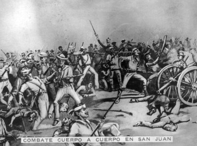 Het gevecht van San Juan, 1898, jaren 1920 door Unbekannt