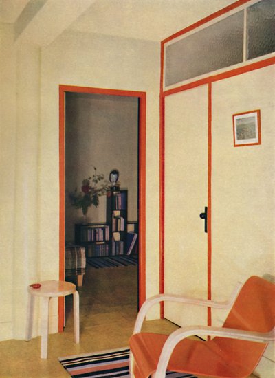 De entreehal naar het appartement van Dr. H. J. Modrey in Highfield Court, 1936 door Unbekannt