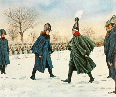 De uitwisseling van Blucher voor de Franse maarschalk Victor, 20 februari 1807 door Unbekannt