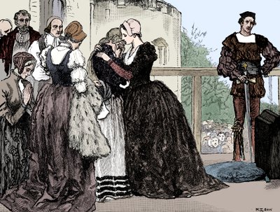 De executie van Anne Boleyn, 1536 door Unbekannt