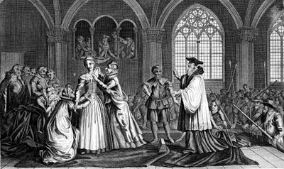 De executie van Mary, Queen of Scots, 1587, 18e eeuw door Unbekannt