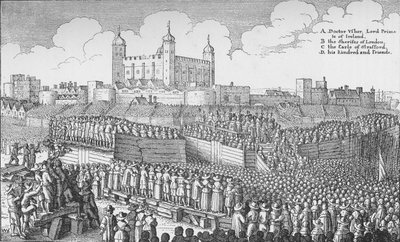 De executie van de Graaf van Strafford op Tower Hill, Londen, 12 mei 1641, 1903 door Unbekannt