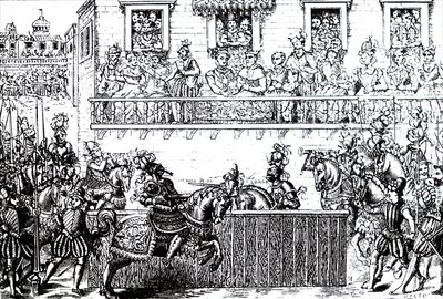 De fatale verwonding van koning Hendrik II van Frankrijk door Unbekannt