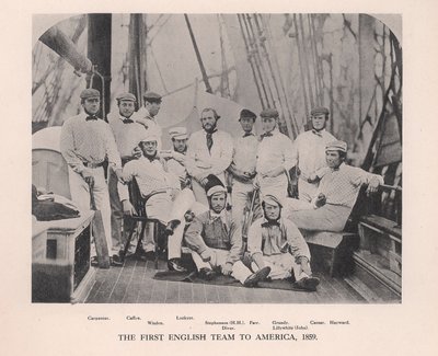Het eerste Engelse cricketteam dat Amerika bezocht, 1859, 1912 door Unbekannt