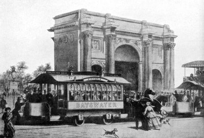 De eerste trams in Londen, 1861, ca. 1920 door Unbekannt