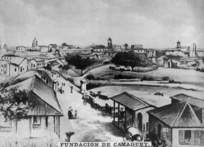 De stichting van Camagüey, Cuba, c1910 door Unbekannt