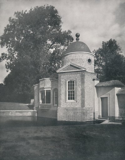 Het prieel en zwembad bij Biddesden House, Wiltshire, 1933 door Unbekannt
