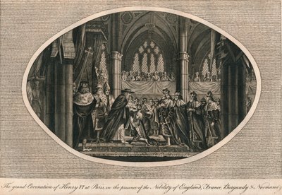 De grote kroning van Hendrik VI van Engeland in Parijs, 1431 1793 door Unbekannt
