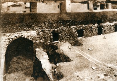 Het grote terras op de criptoportico, Pompeii, Italië, ca. 1900s door Unbekannt