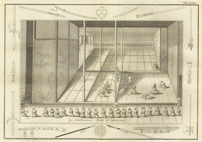 De audiëntiezaal van de Nederlandse Ambassadeurs. Uit De Geschiedenis van Japan door Engelbert Kaempfer, 17e eeuw door Unbekannt