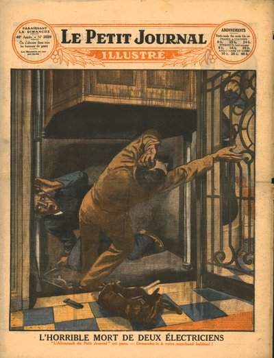 De verschrikkelijke dood van twee elektriciens, 1929 door Unbekannt