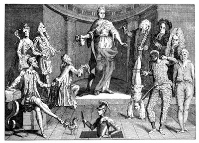 Het oordeel van de Koninginnen Gezond Verstand, 1736 door Unbekannt