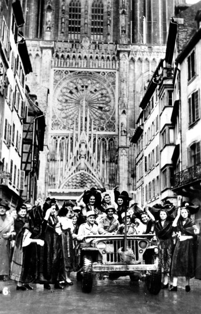 De bevrijding van Straatsburg, Frankrijk, november 1944 door Unbekannt