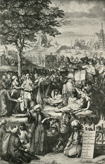 De belangrijkste wereldreligies, ca. 1723, 1908 door Unbekannt