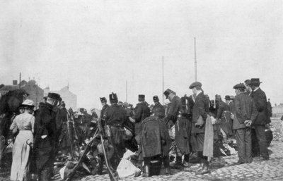 De mobilisatie voor de verdediging van Luik, België, 31 juli 1914 door Unbekannt
