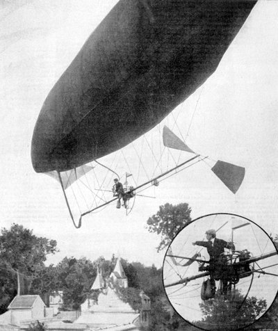 Het nieuwe luchtschip van Alberto Santos-Dumont, 30 september 1900 door Unbekannt