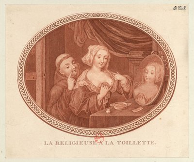 De non bij het toilet, 1770-1780s door Unbekannt