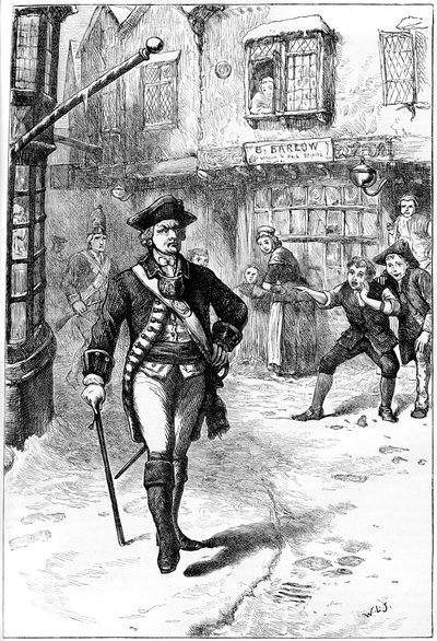 De officier en de kappersjongen, 18e eeuw c1880 door Unbekannt