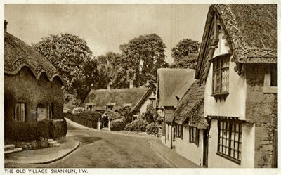 Het oude dorp, Shanklin, Isle of Wight, 20e eeuw door Unbekannt