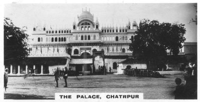Het paleis van Chattarpur, India, ca. 1925 door Unbekannt