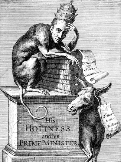 Het gezicht en karakter van een Alexandrijnse hyperkritiek en commentator, 1728 door Unbekannt