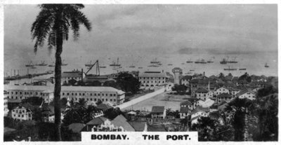 De haven, Bombay, India door Unbekannt