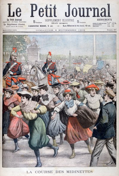 De race van de Midinette, 1903 door Unbekannt