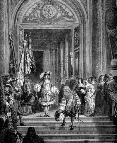 De terugkeer van de Grote Condé naar Versailles, 1674, 1882-1884 door Unbekannt