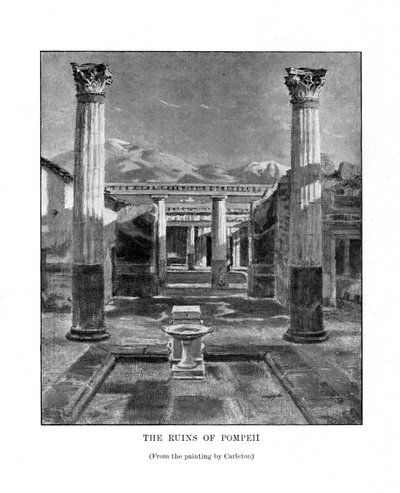 De ruïnes van Pompeii, Italië, 19e eeuw door Unbekannt